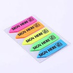 STICKY SIGN HERE POST IT PAD G
