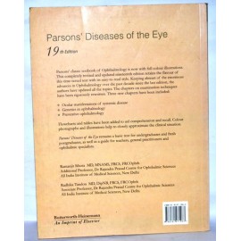 PARSONS DISEASES OF THE EYE 19TH EDITION