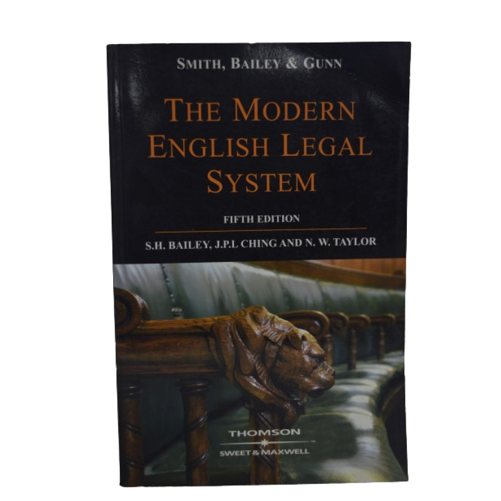 THE MODERN ENGLISH LEGAL SYSTEM - FIFTH EDITION